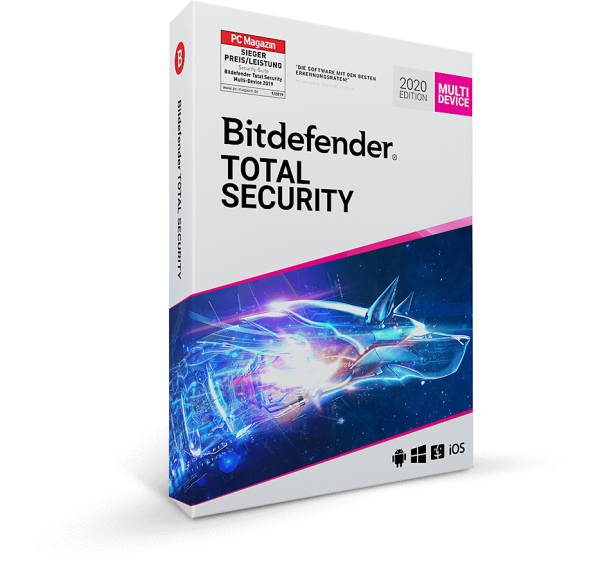 Bitdefender Total Security 2020, 3 años, versión completa, Multi Device